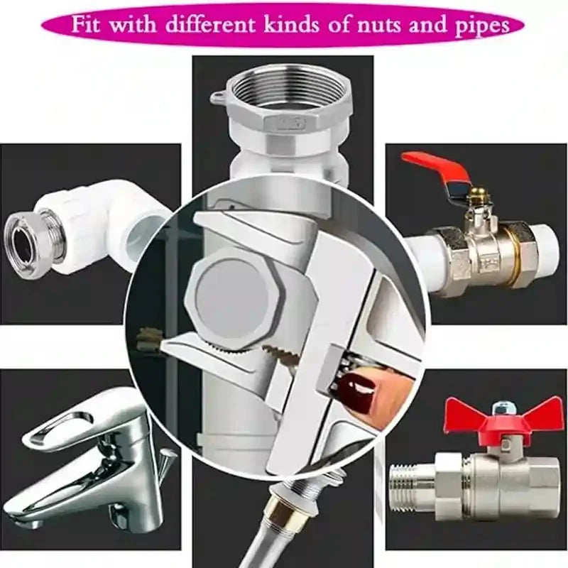 "Multi-Function Heavy Duty Adjustable Wrench – Wide Jaw