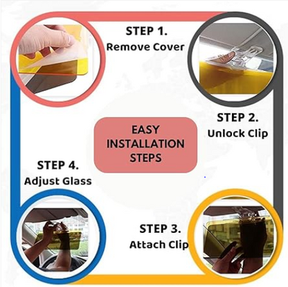 HD Vision Visor Day & Night Glare Blocker