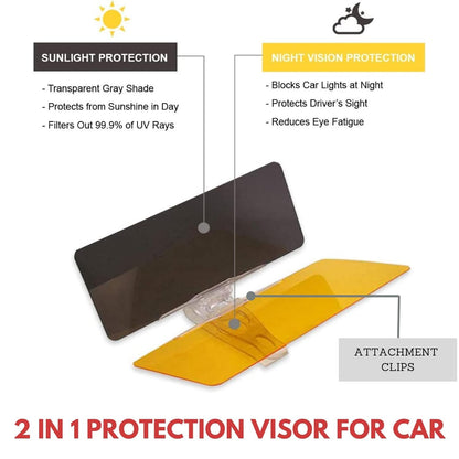 HD Vision Visor Day & Night Glare Blocker