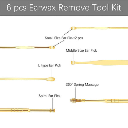 Ear Wax Cleaner Tool Kit – Set Of 6 Pieces