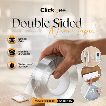 Reusable Nano Double Sided Transparent Tape