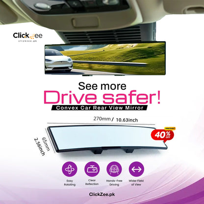 Wide-Angle Convex Car Rear View Mirror