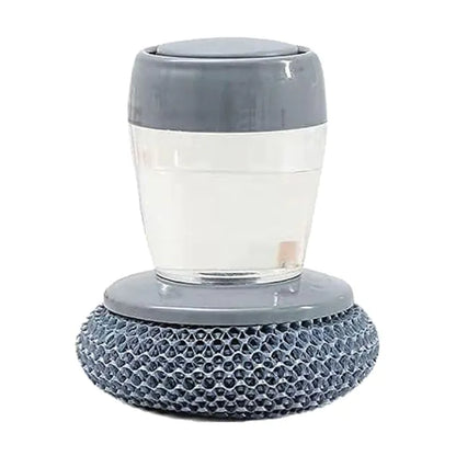 2-in-1 Dish Scrubber with Soap Dispenser