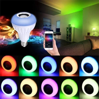 LED RGB Bluetooth Light Speaker Music Bulb