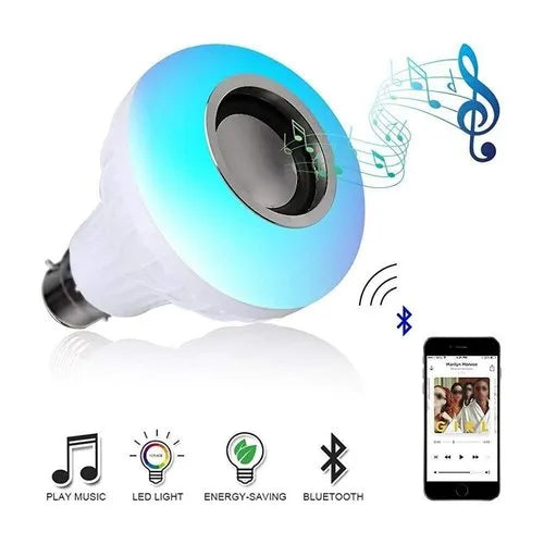 LED RGB Bluetooth Light Speaker Music Bulb